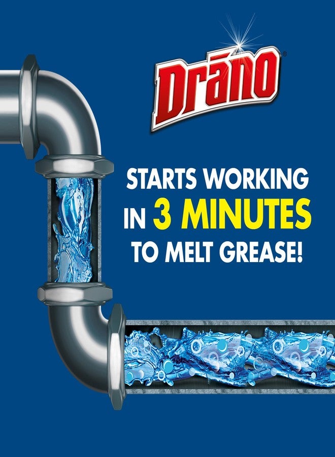 Drano Kitchen Granules Drain Clog Remover and Cleaner, Unclogs blockage from Grease or Cooking Oil, 8.8 oz - Image 2